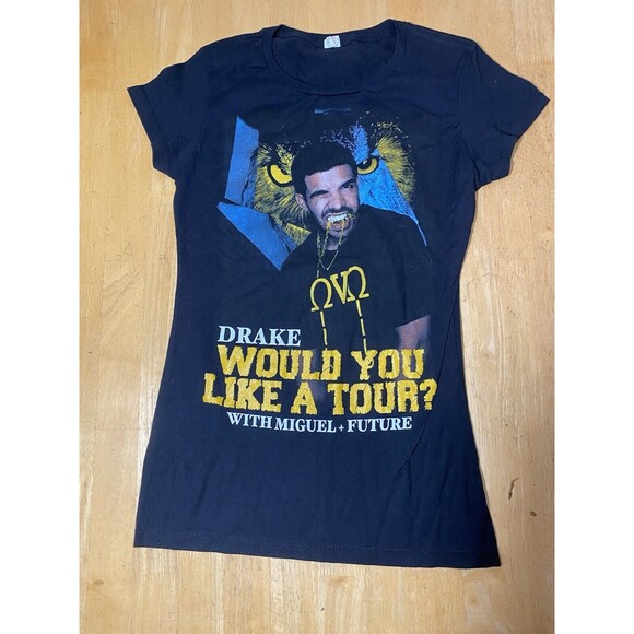 DRAKE WOULD YOU LIKE A TOUR? With Miguel + Future Womens Size Small 15pit2pit - Picture 1 of 3